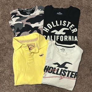 Hollister size xsmall tshirt & polo bundle of 4!